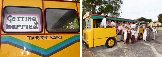 Weddings in Barbados on a Bus